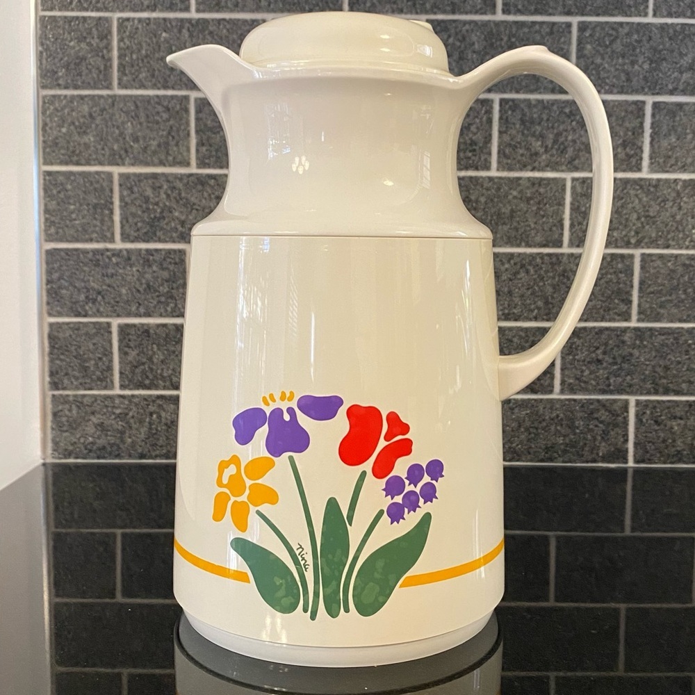 Vintage 1984 Thermos Nina Helga insulated coffee carafe